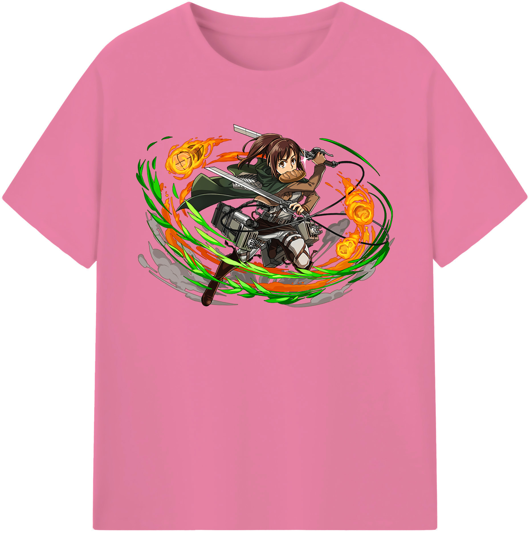 （画像用） 進撃の巨人 サシャ·ブラウス Attack on Titan Sasha Blaus 綿100％半袖Tシャツ（フロントプリント）